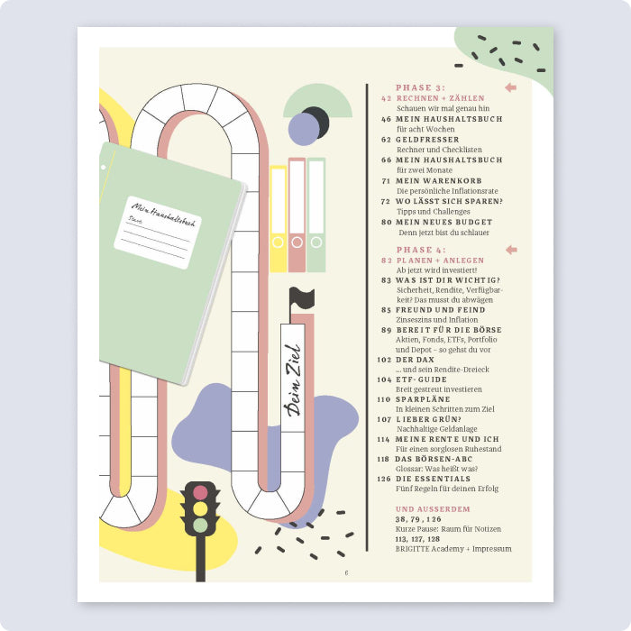 Brigitte Workbook Finanzen Inhaltsverzeichnis Phase 3 und Phase 4